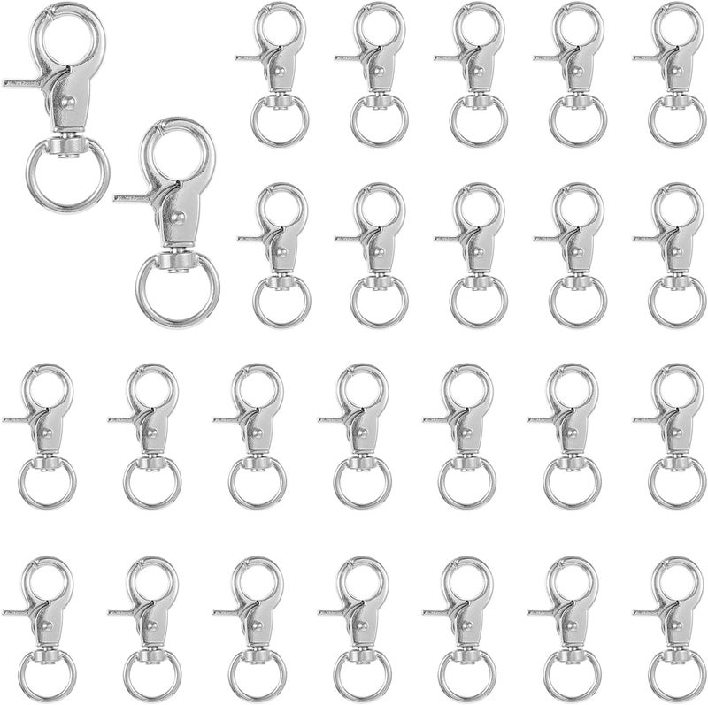 Lemecima 36PCS Trigger Snap Hooks 2.32'' x 0.82'' Heavy Duty Swivel Snap Hooks Metal Clasps Lanyard Clips Durable Trigger Snaps for Pet Cage Key Chains Dog Leash - Image 1